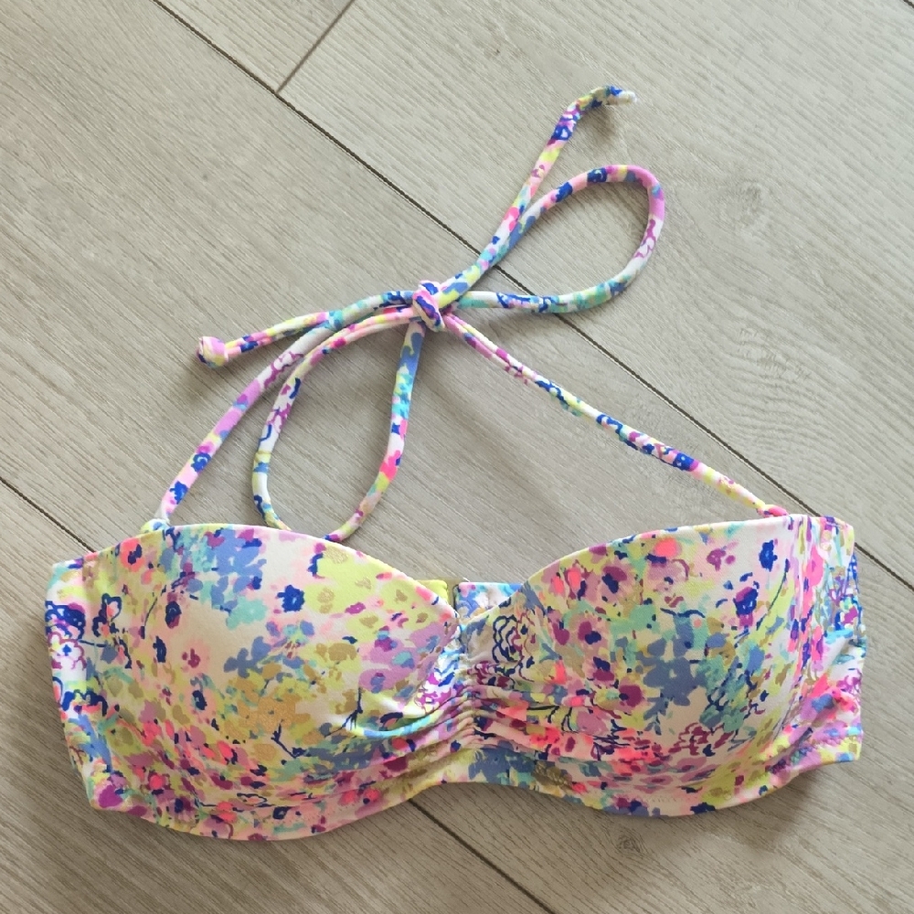 Victoria's Secret Floral Bikini Top - Multicolor